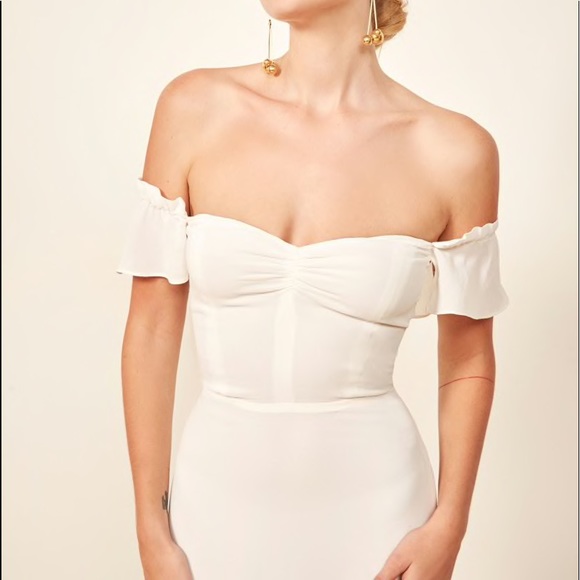 🌟HOT🌟Reformation Butterfly Dress Ivory - Picture 2 of 9